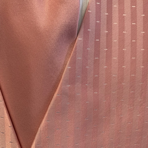 Vintage Pink Striped Long Tie and Vest Set - Picture 3 of 4